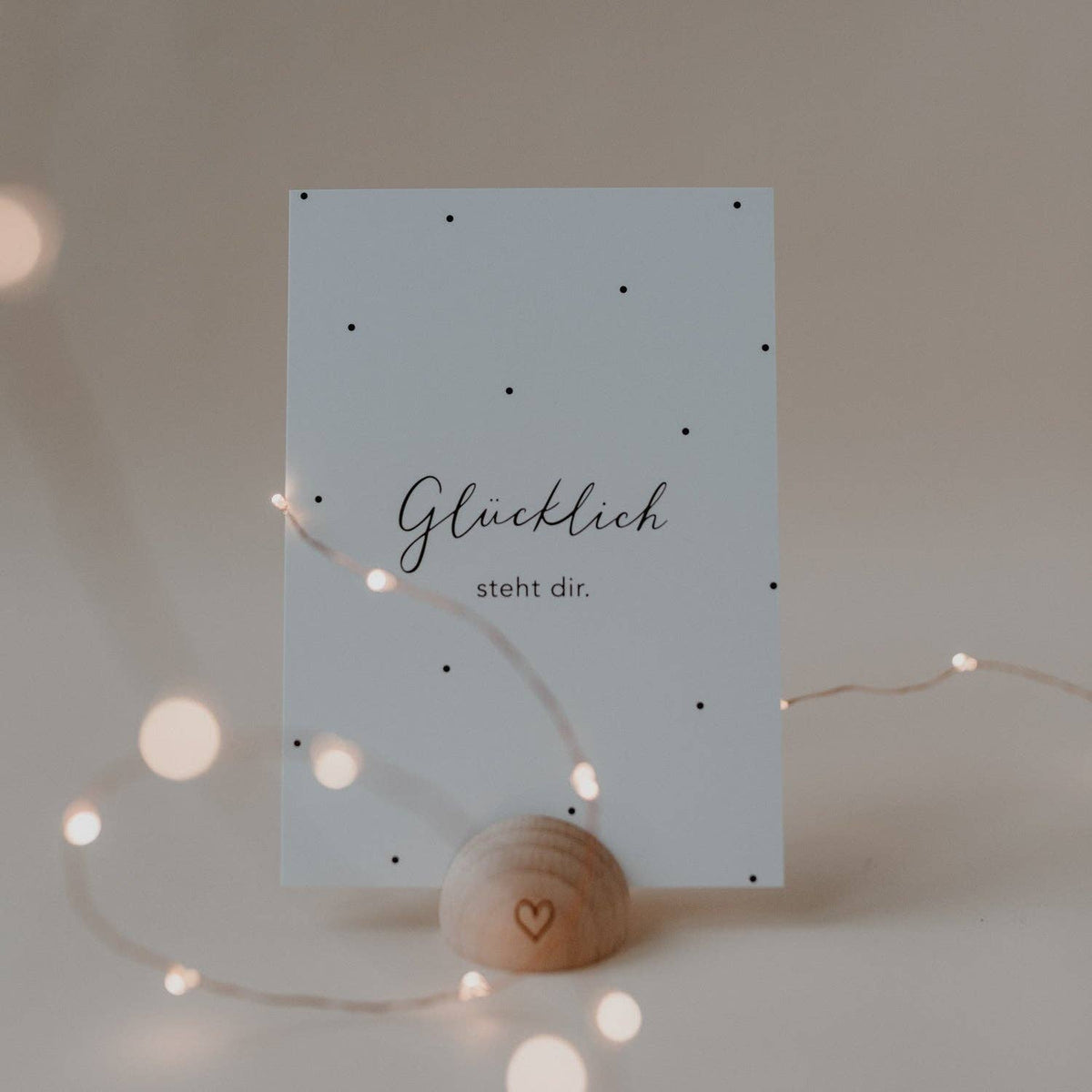 Spruchkarte Glücklich (VE = 10 Stück)