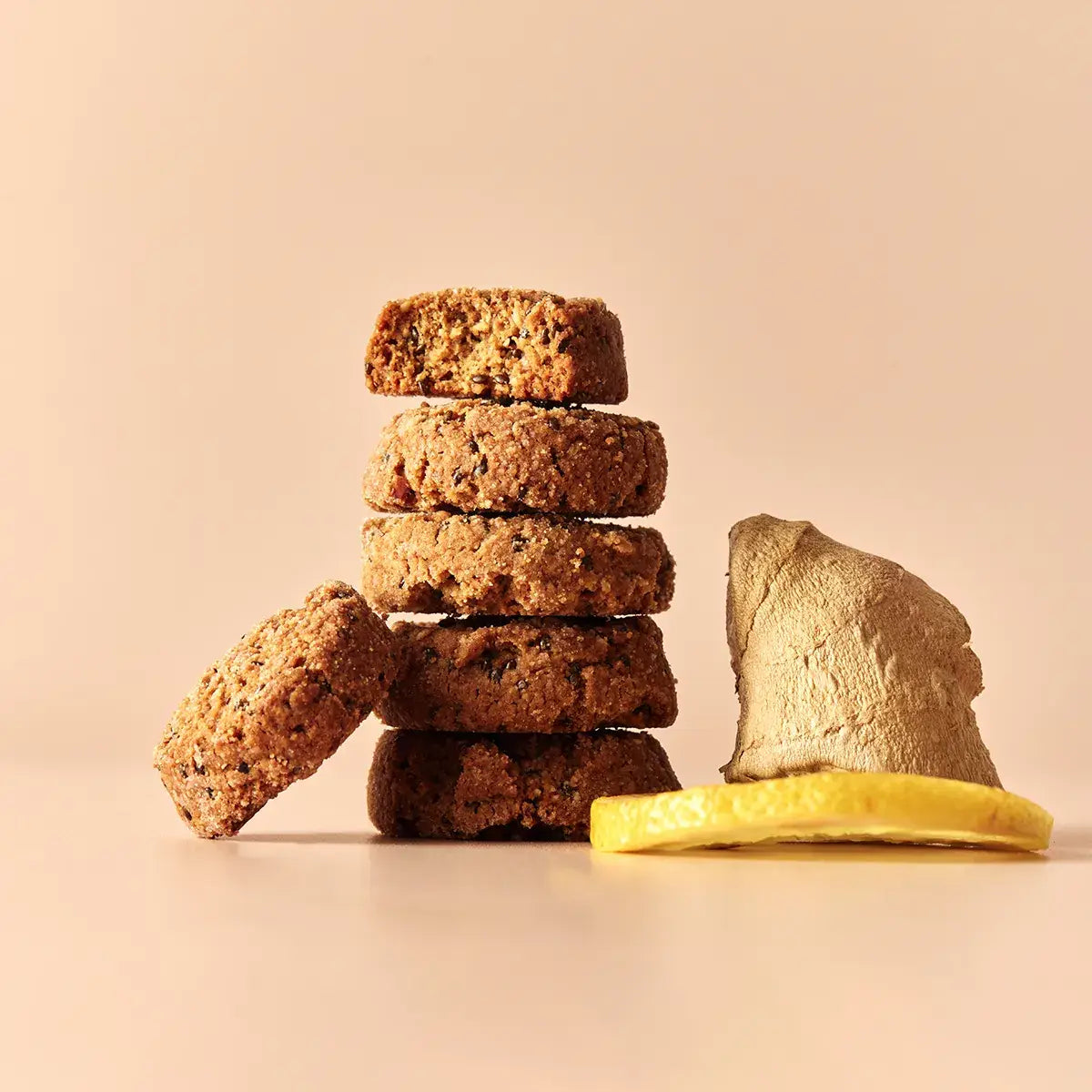 Zitronen-, Ingwer- und Chia-Keks 135g, vegan & glutenfrei