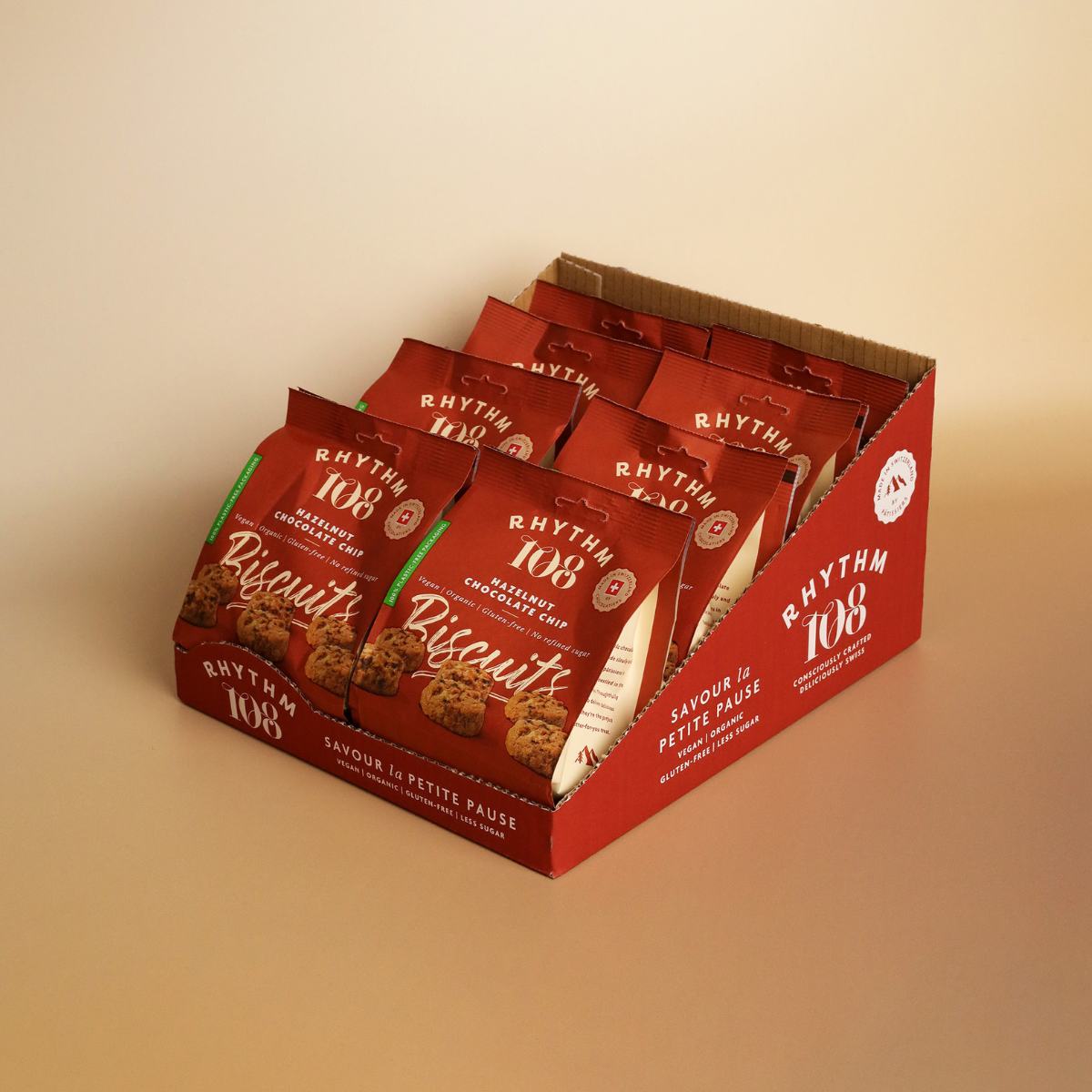 Veganer Haselnuss-Schokoladenkeks im 135g Teilbeutel