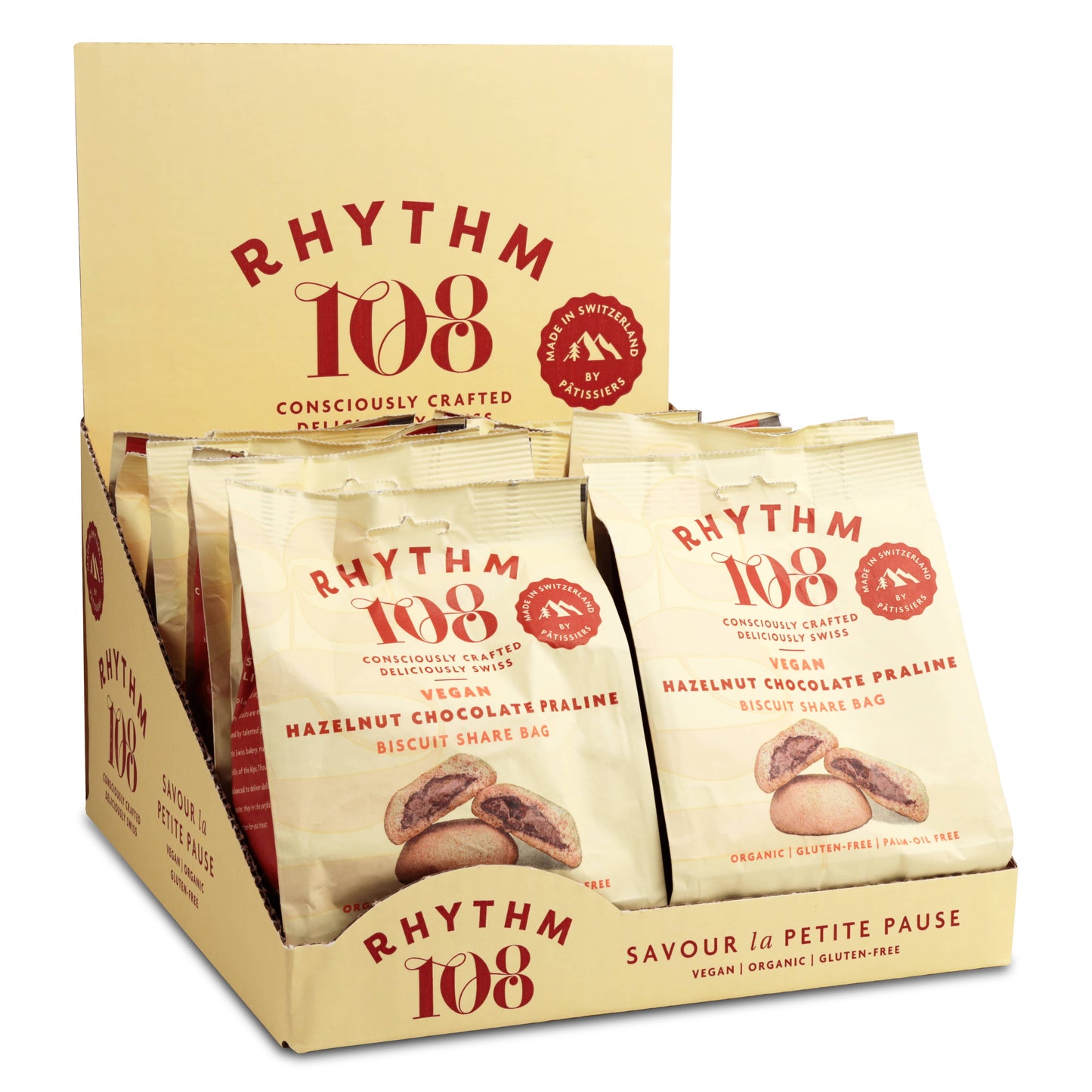 Haselnuss-Schokoladen-Pralinen gefüllte Kekse, 135 g zum Teilen