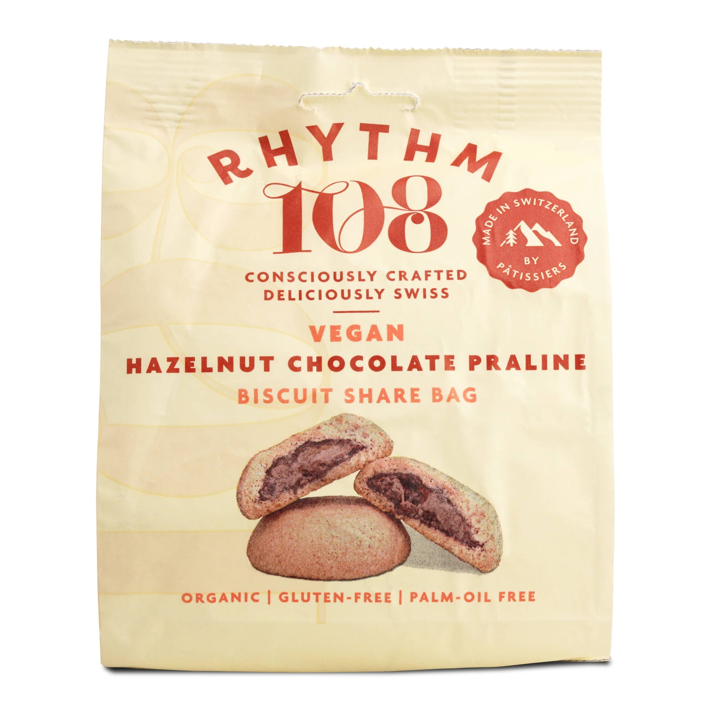 Haselnuss-Schokoladen-Pralinen gefüllte Kekse, 135 g zum Teilen