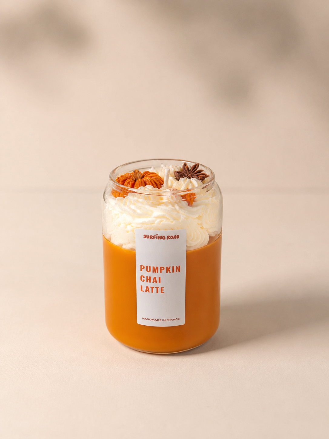 Cocktailkerze Kürbis‑Chai‑Latte