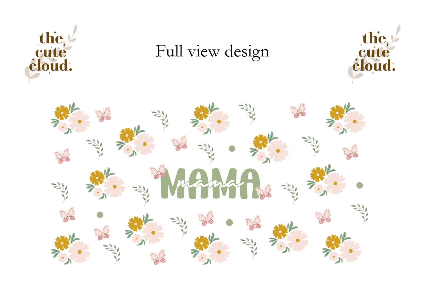 MAMA Green doppelwandiger Glasbecher + Bambusdeckel und Strohhalm