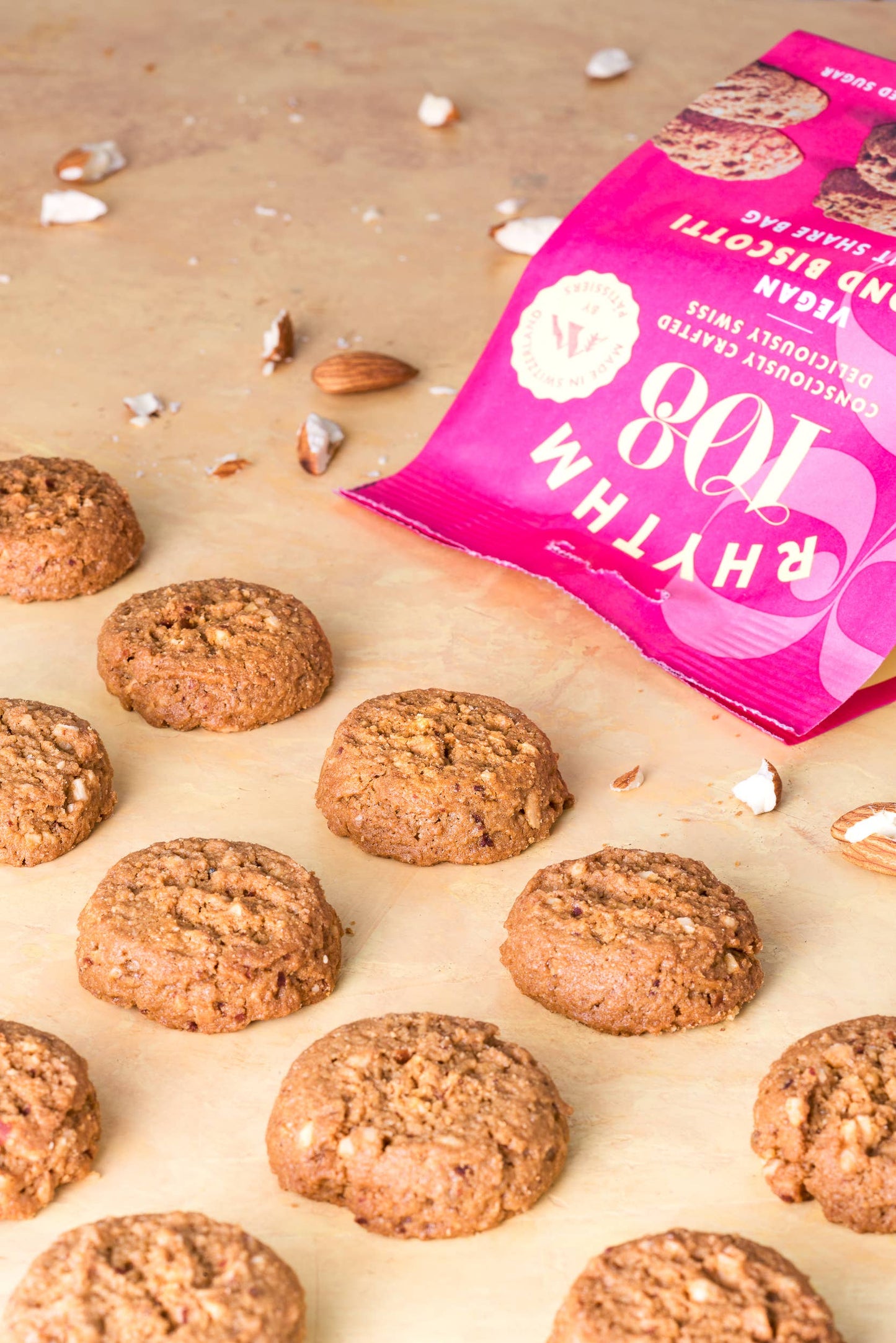 Veganer Mandel-Biscotti im 135 g Anteilspack