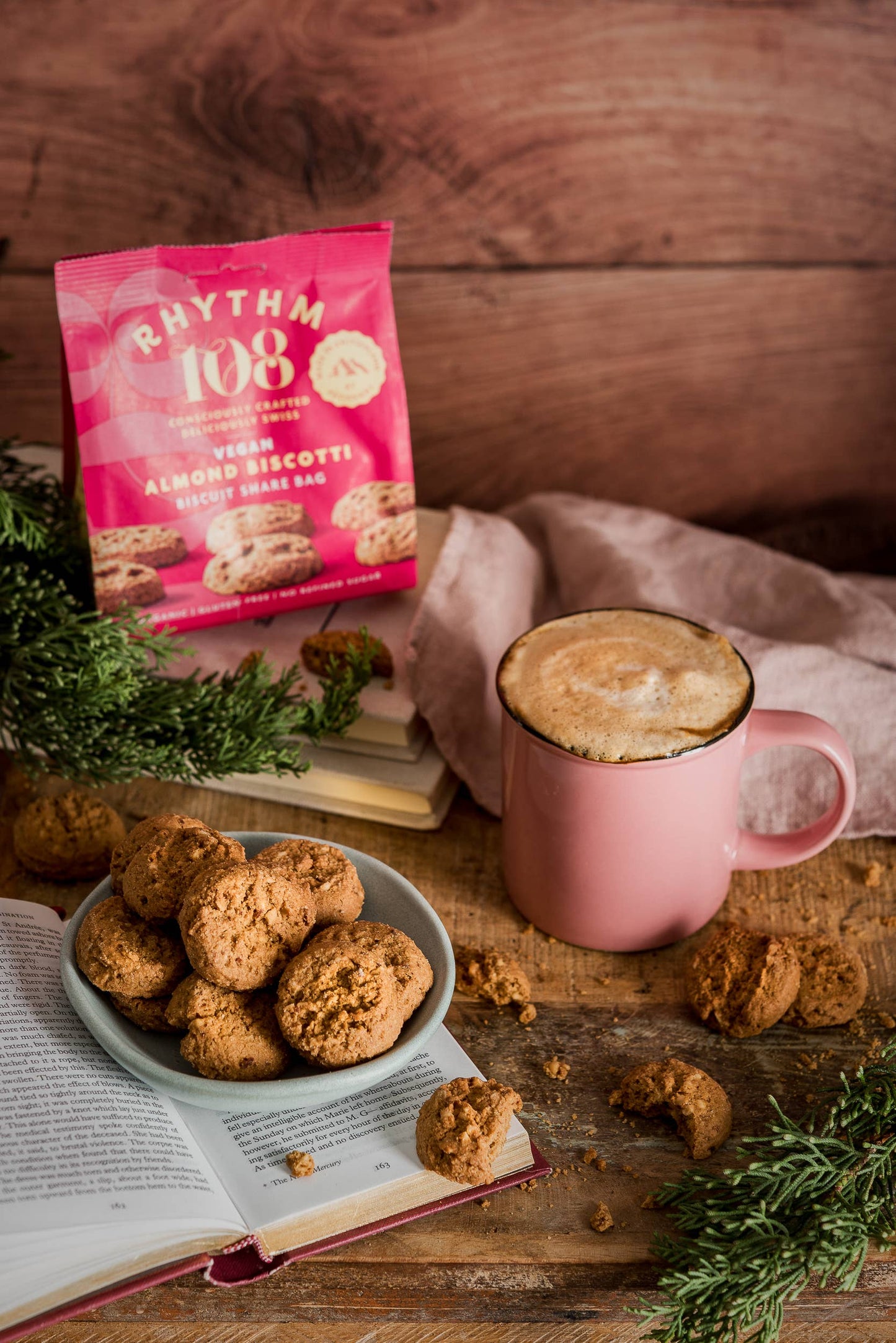 Veganer Mandel-Biscotti im 135 g Anteilspack